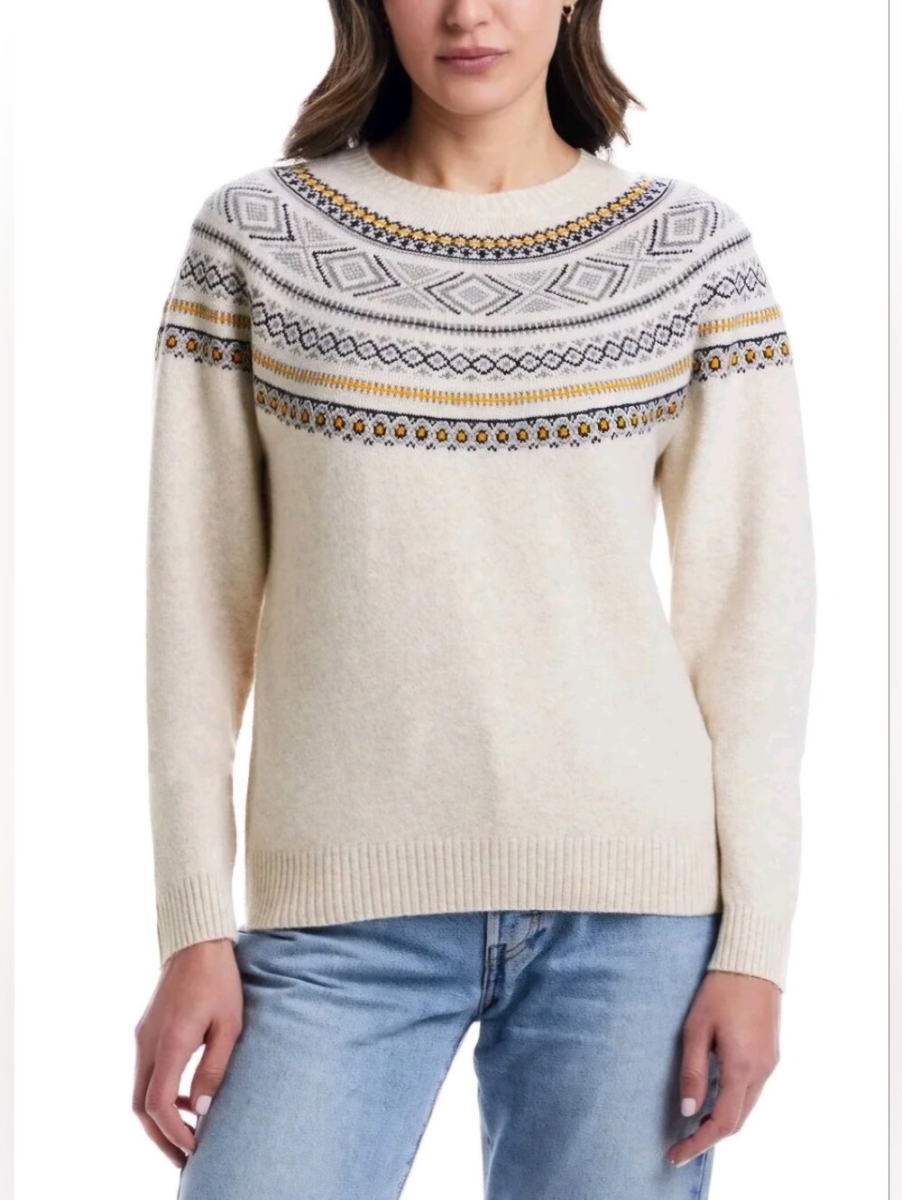 NEW! Weatherproof Vintage Cream Sweater Size XL